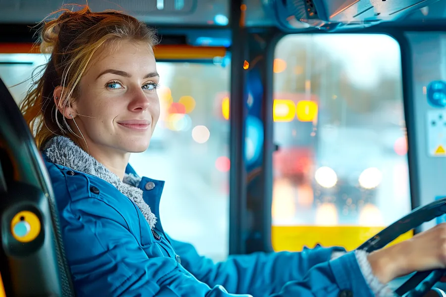 Illustration transport autocar Tribak Voyages